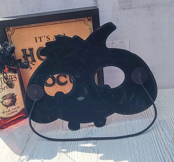 Orange Pumpkin Shimmery Felt Halloween Costume Party Kids Carnival Dress Up Mask