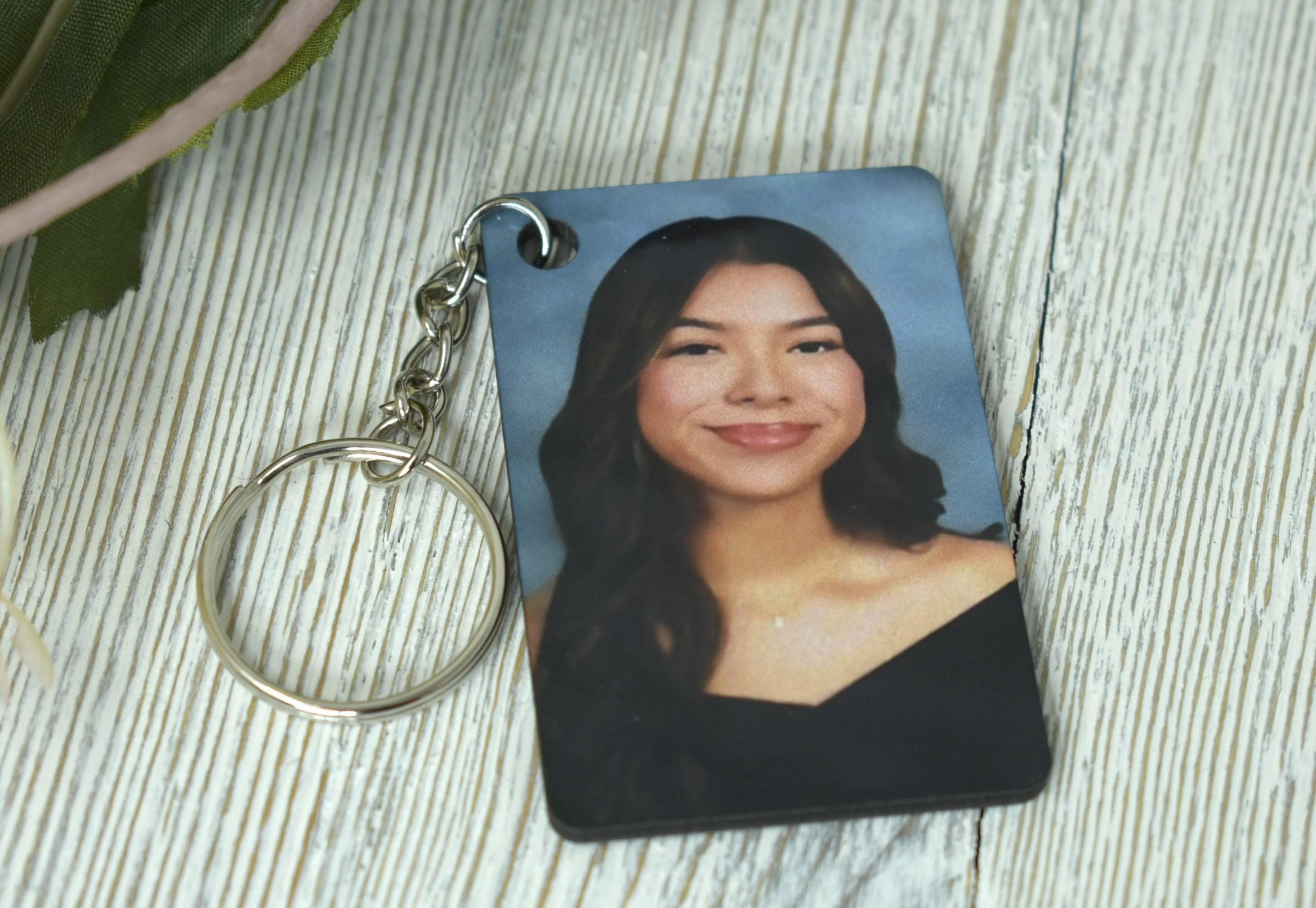 Double Sided Photo Key Chain Memorabilia College High School University School Gifts Lightweight