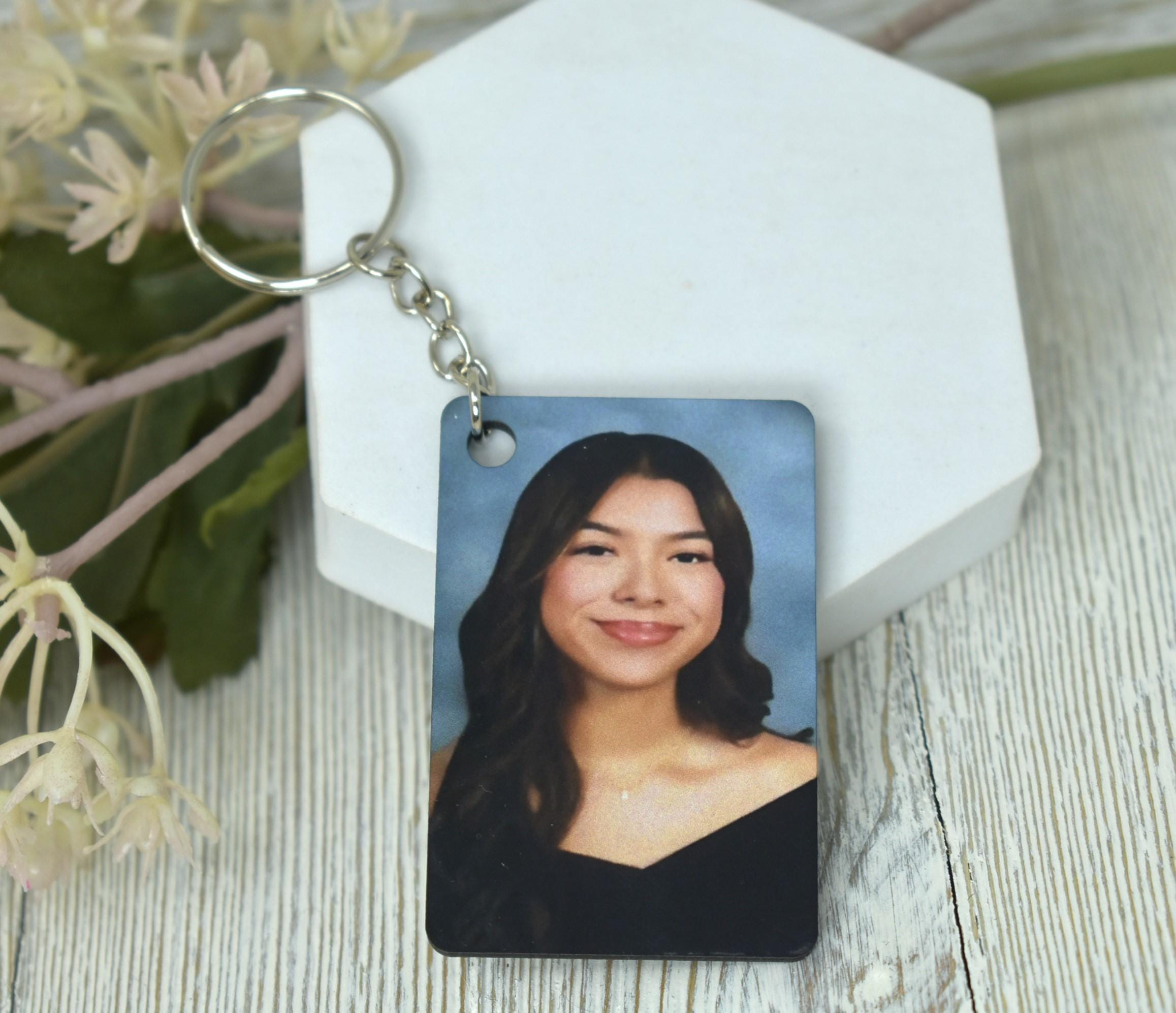 Double Sided Photo Key Chain Memorabilia College High School University School Gifts Lightweight